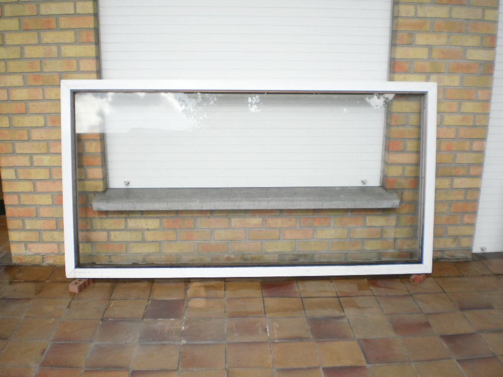 châssis en plastic blanc, Fenêtre de façade ou Vitre, Enlèvement, Utilisé, 80 à 120 cm