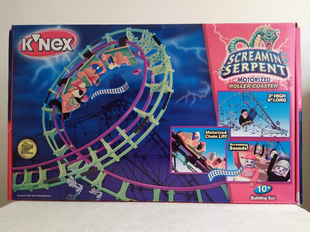 K'Nex Screamin' Serpent - Montagnes russes motorisées, Enfants & Bébés, Jouets | Blocs de construction, Enlèvement, Utilisé, K'nex