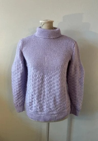 vintage trui met rolkraag, Kleding | Dames, Paars, Ophalen of Verzenden, Zo goed als nieuw, Maat 36 (S)
