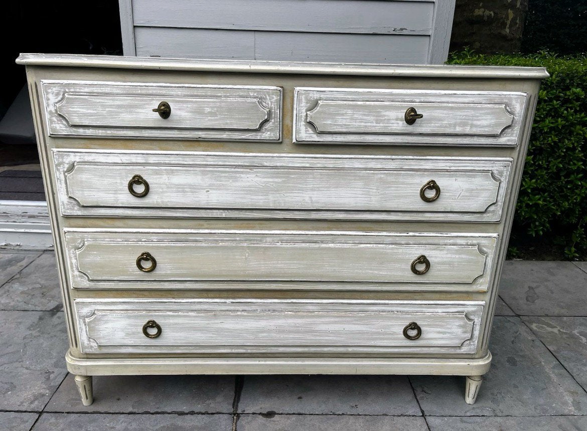 Commode vintage, Maison & Meubles, Armoires | Commodes, 3 ou 4 tiroirs, Enlèvement, Utilisé, Vintage