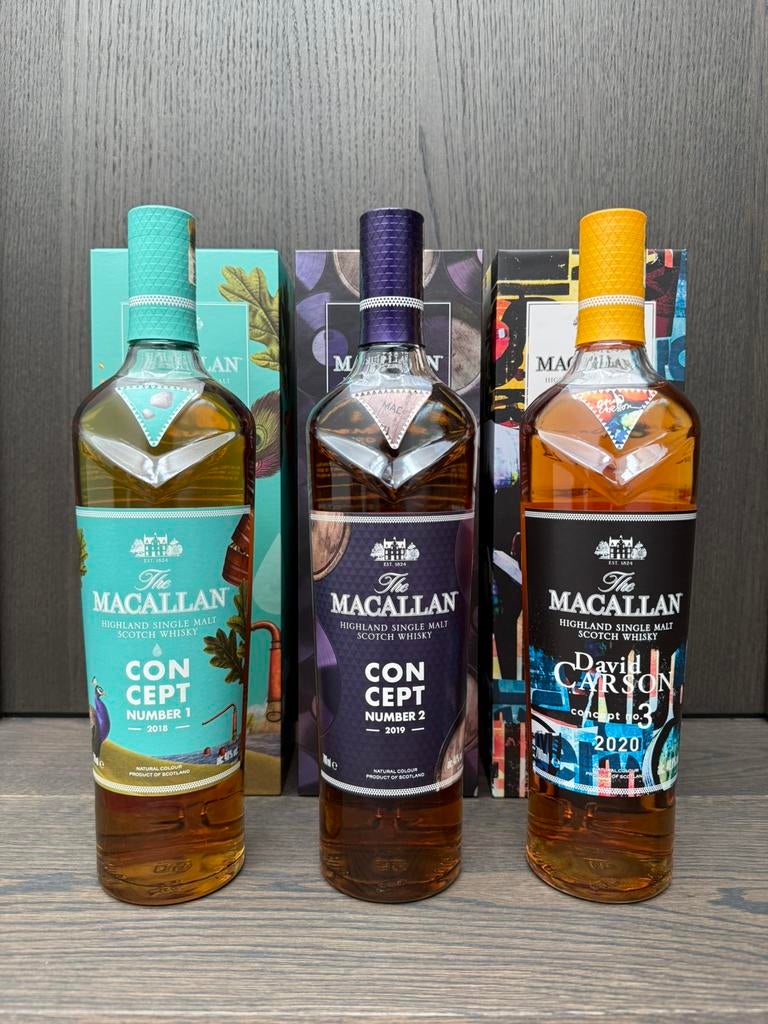 Macallan concept series 1 + 2 + 3, Ophalen, Nieuw