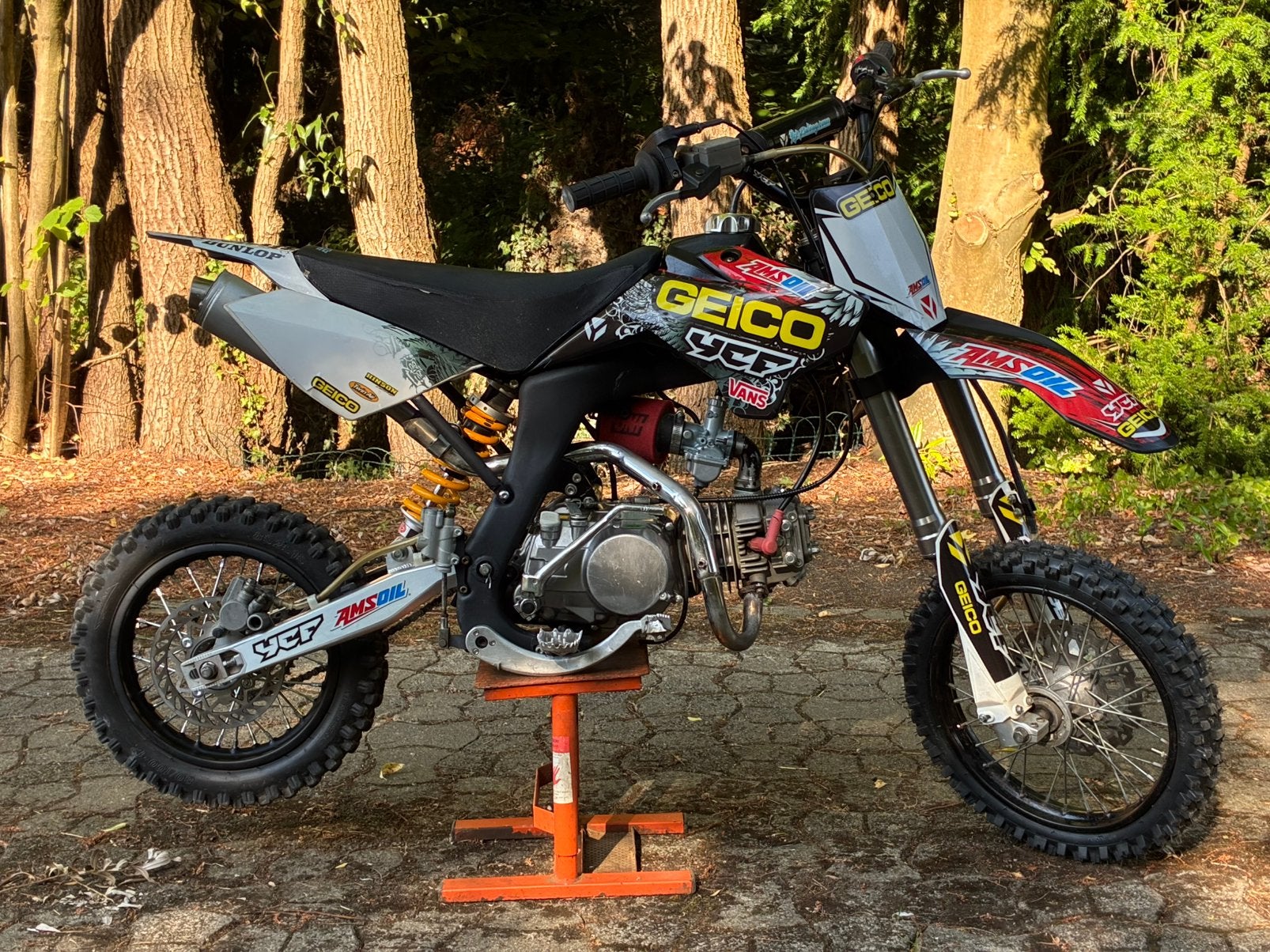 Pitbike/dirtbike YCF SP1, Fietsen en Brommers, 140 cc, Ophalen of Verzenden, Zo goed als nieuw, Schijfrem