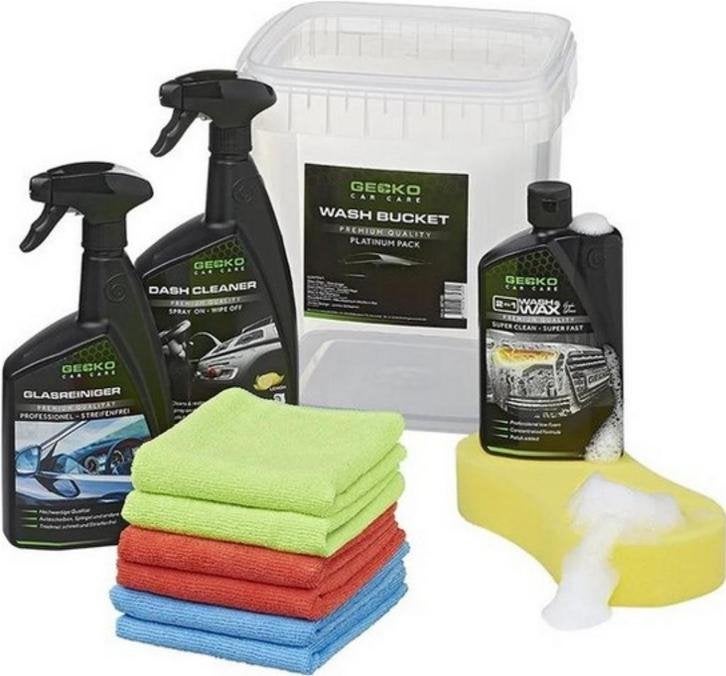 Gecko Wash Bucket Platinum Pack, Autos : Divers, Produits d'entretien