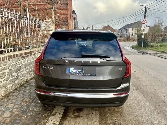 XC90 2.0 T8 TE 4WD PHEV Plus Bright 7pl, Auto's, Zwart, 7 zetels, Leder, 5 deurs