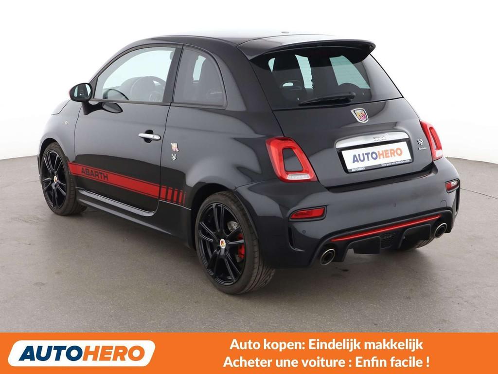Abarth 595 1.4 Turbo Turismo (année de construction 2017), Autos, Abarth, Cuir, 139 g/km, Boîte manuelle, Noir