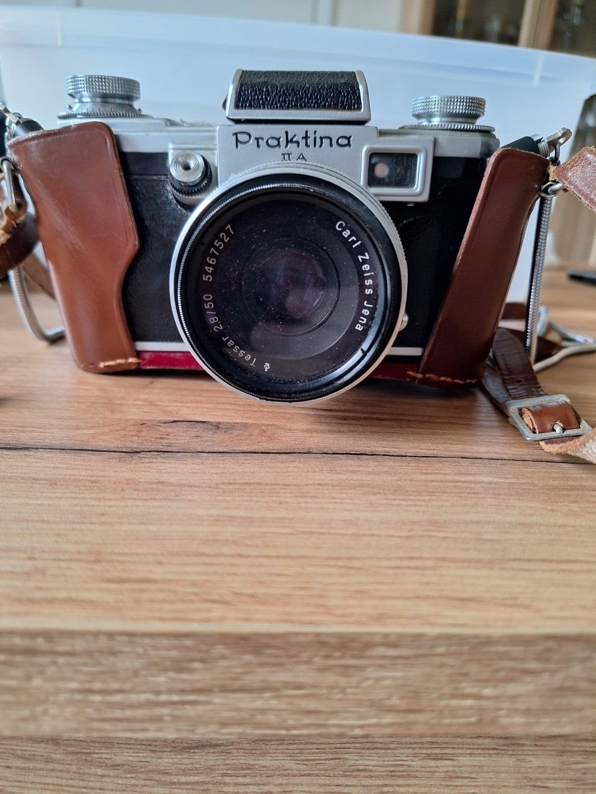 Rare Vintage Praktina IIA + Carl Zeiss 50 mm f/2.8 et Scha, Enlèvement, Comme neuf, Reflex miroir, Autres Marques