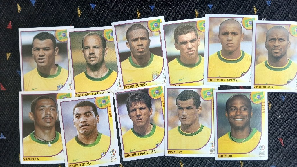 Panini-team Brazilië Frankrijk 1998 negen, Verzamelen, Ophalen of Verzenden, Nieuw, Sport