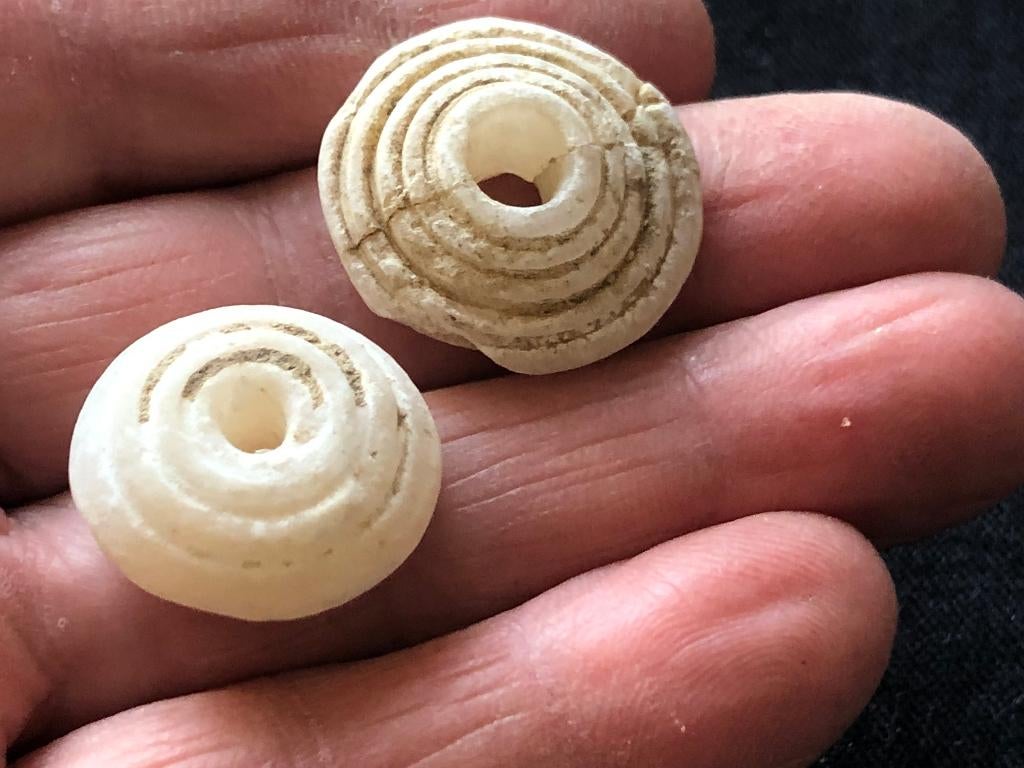Bodemvondst Archeologische SPINSTENEN van ALBAST 4000jr oud!, Enlèvement ou Envoi