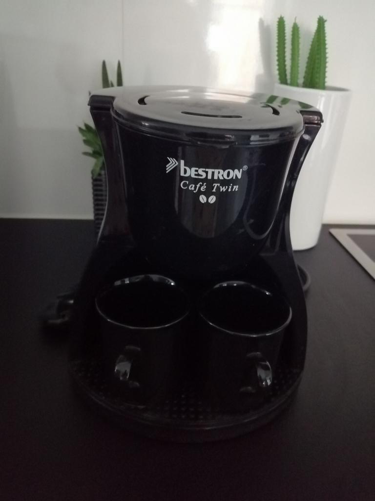 Machine à café Twin set Bestron 2 tasses