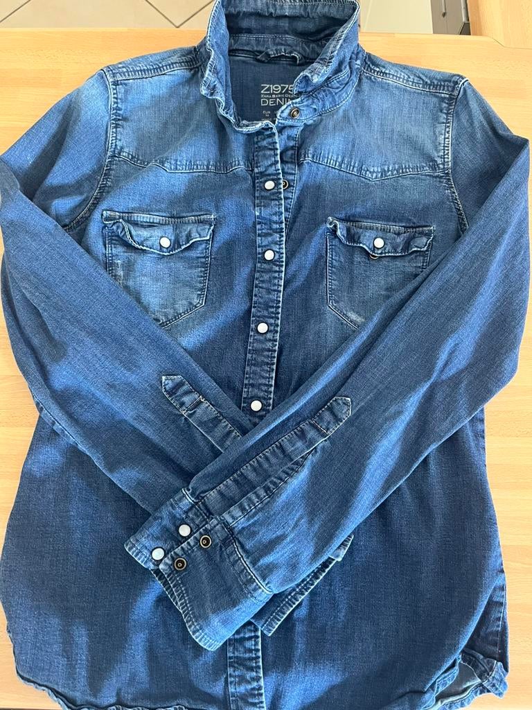 Jeans Hemd M Zara, Ophalen of Verzenden, Gedragen