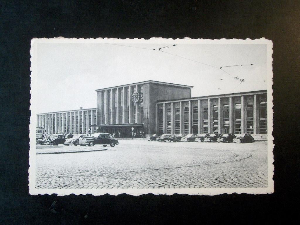 CP MONS station - NMBS 1952, Verzamelen, Verzenden, 1940 tot 1960, Ongelopen, Henegouwen