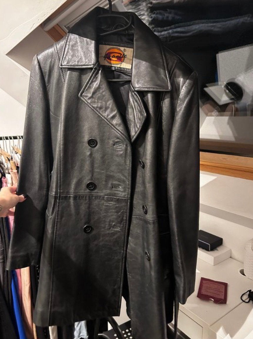 Vintage Capelle leren trenchcoat, Ophalen of Verzenden, Zo goed als nieuw