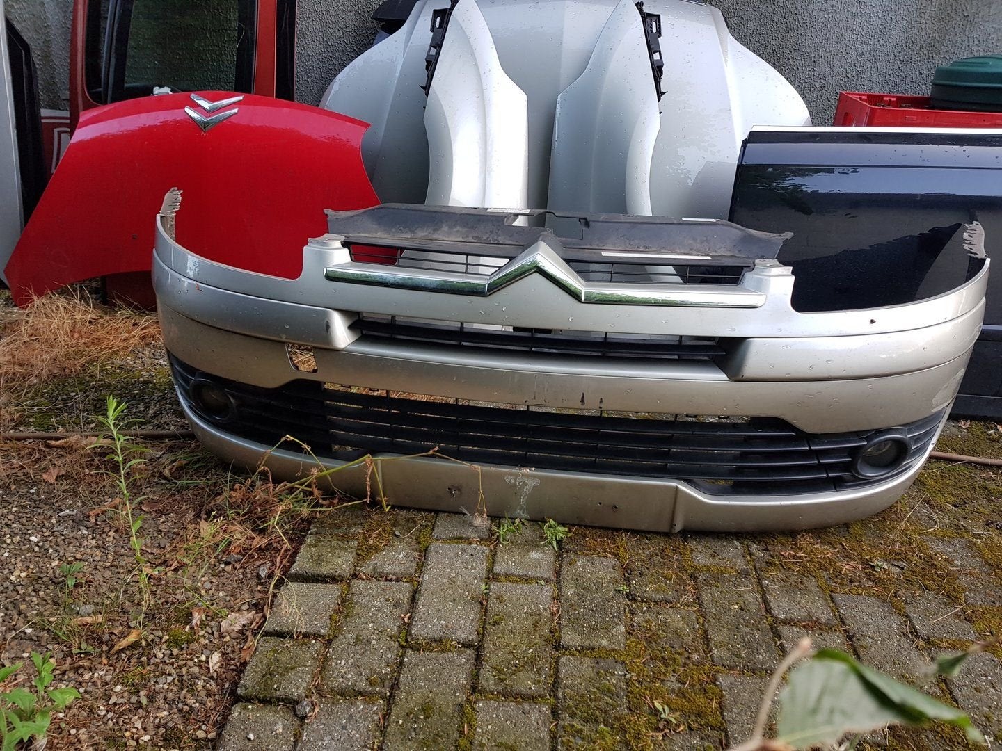 CITROËN C4 VOORBUMPER COMPLEET BJ 2005 TOT 2009, Gebruikt, Voor, -, Ophalen of Verzenden