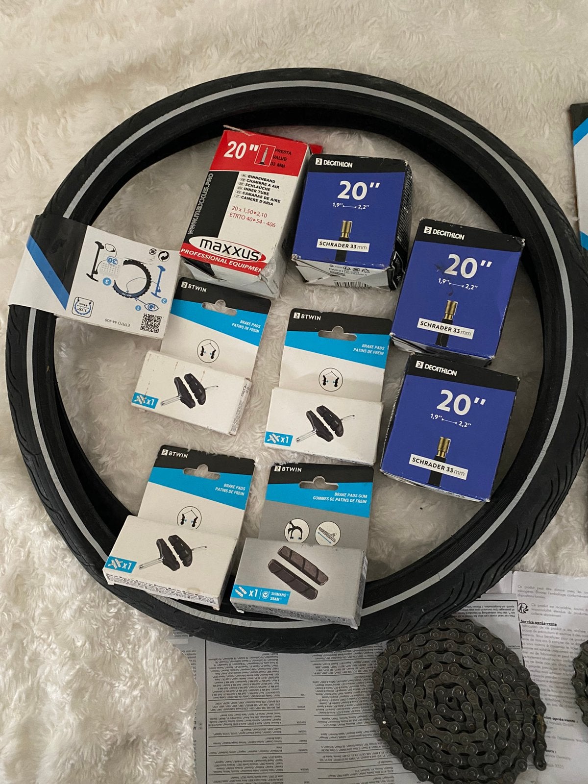 Nieuwe fietsonderdelen,  55€ voor alles, Ophalen of Verzenden, Zo goed als nieuw