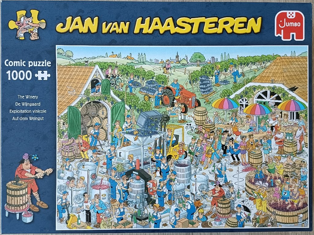 Puzzel Jan van Haasteren "De wijngaard", Enlèvement ou Envoi, 500 à 1500 pièces, Comme neuf, Puzzle