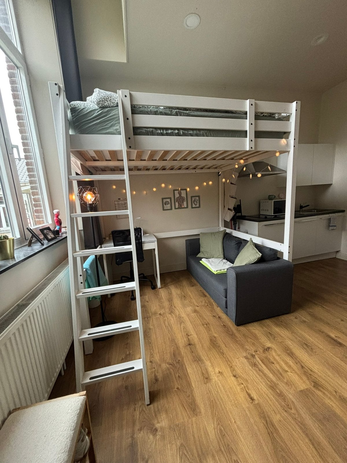 IKEA Stora hoogslaper 2 persoons, Enlèvement, Comme neuf, 200 cm, Lit mezzanine
