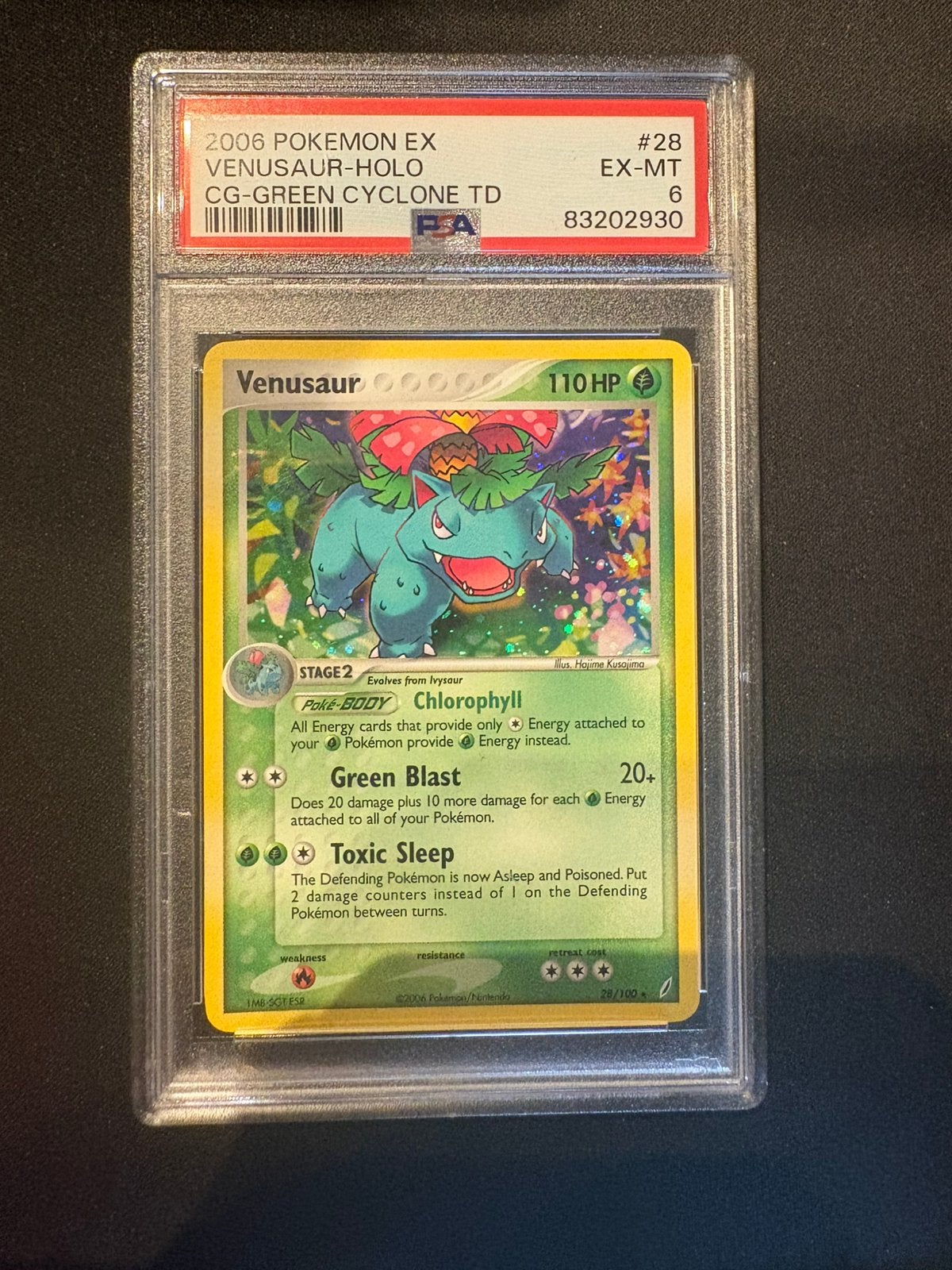 Venusaur holo pokemon kaart, Ophalen of Verzenden, Zo goed als nieuw
