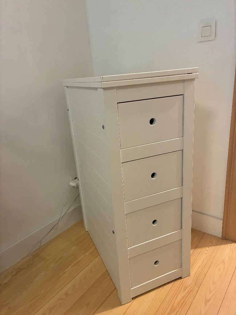 Ladekastje wit, Kinderen en Baby's, Ophalen, Gebruikt, 50 tot 70 cm, 90 tot 105 cm