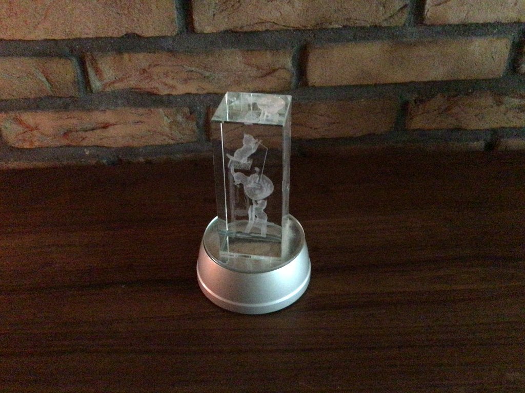Kristal met katten lichtje is kapot. Gratis, Enlèvement, Utilisé