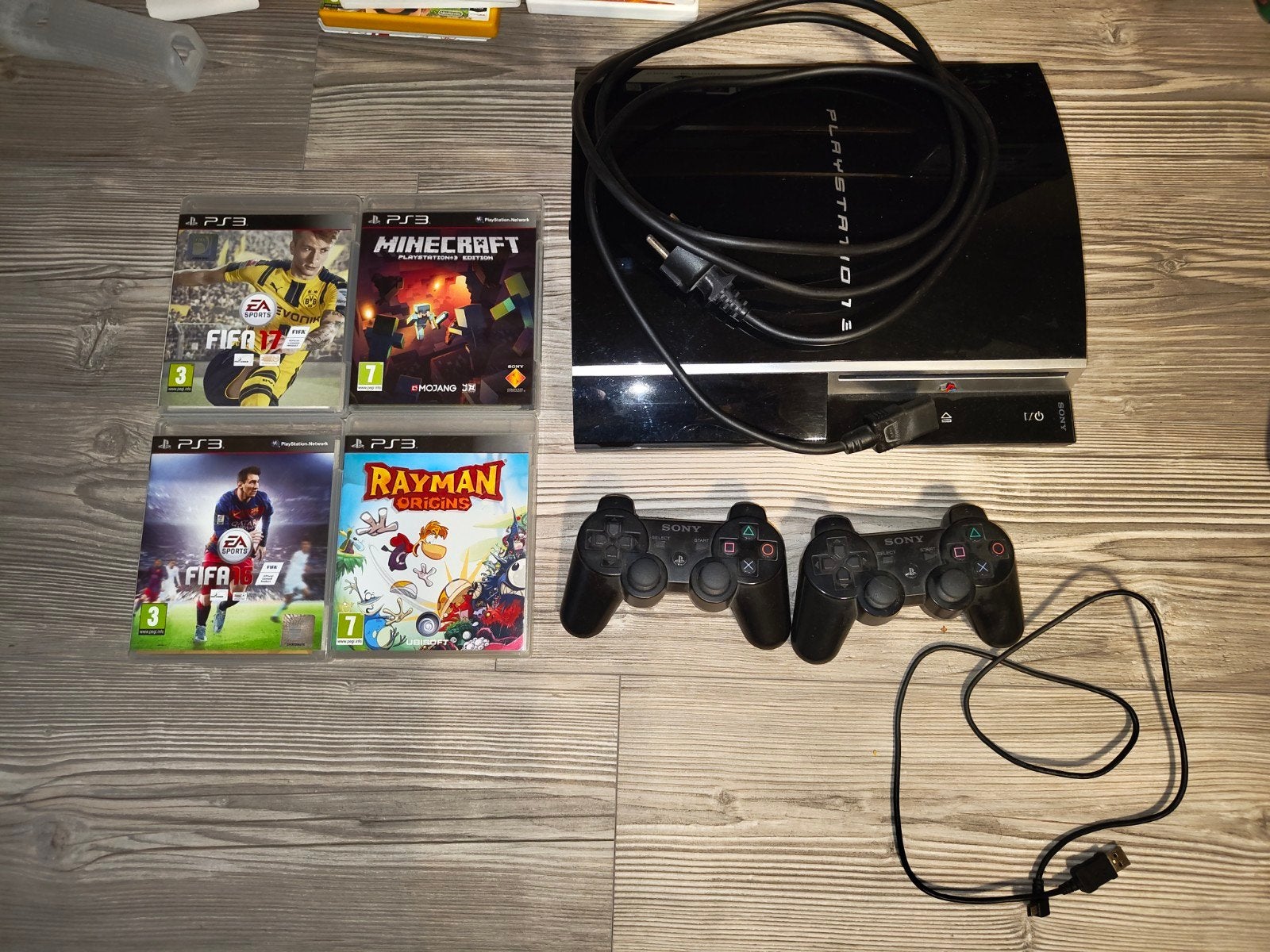PlayStation 3 Fat CECHH04 + 2 originele Sony controllers, Consoles de jeu & Jeux vidéo, Enlèvement