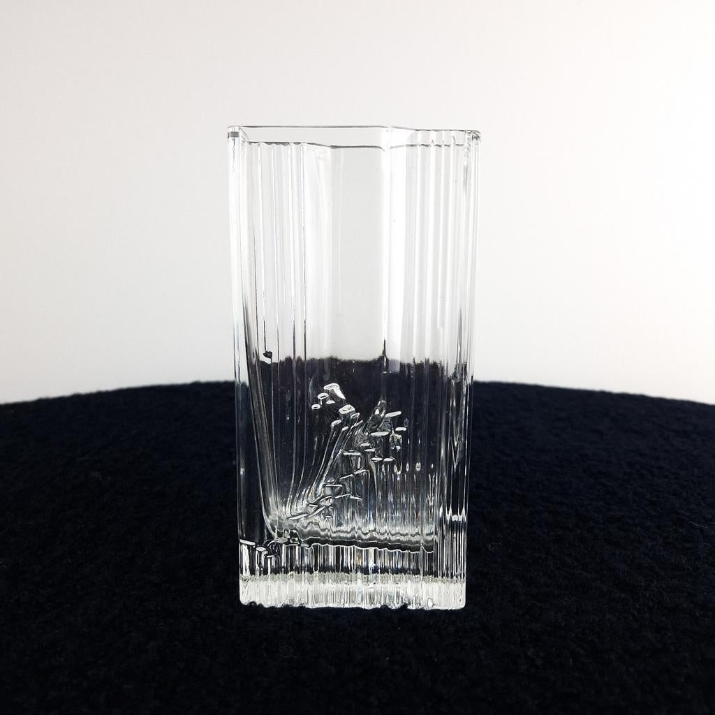 Vintage glazen vaas Iittala Sointu Tapio Wirkkala, Ophalen of Verzenden
