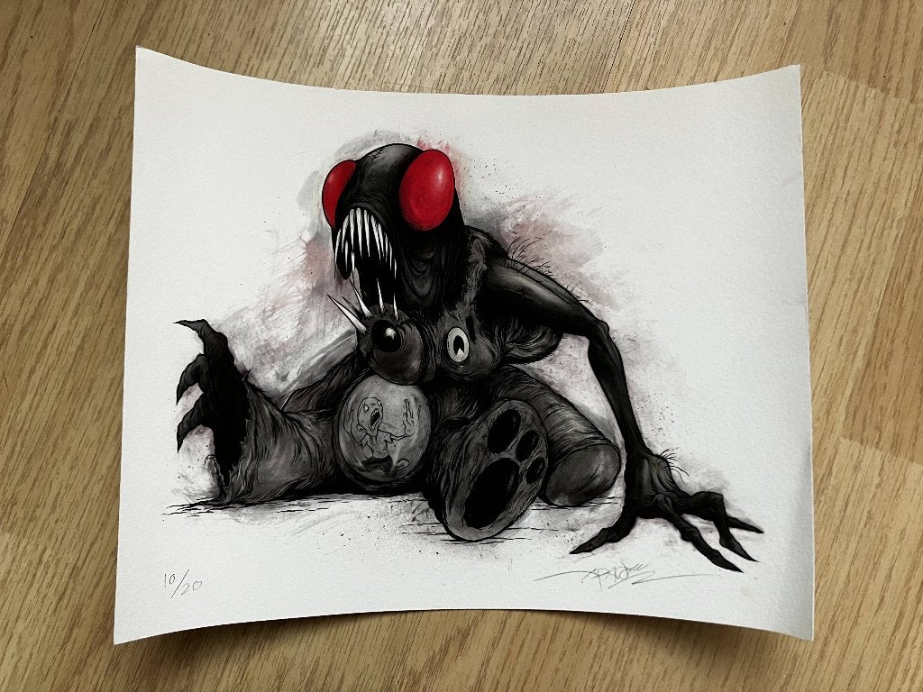 Print signé et numéroté d'Alex Pardee, Collections, Enlèvement