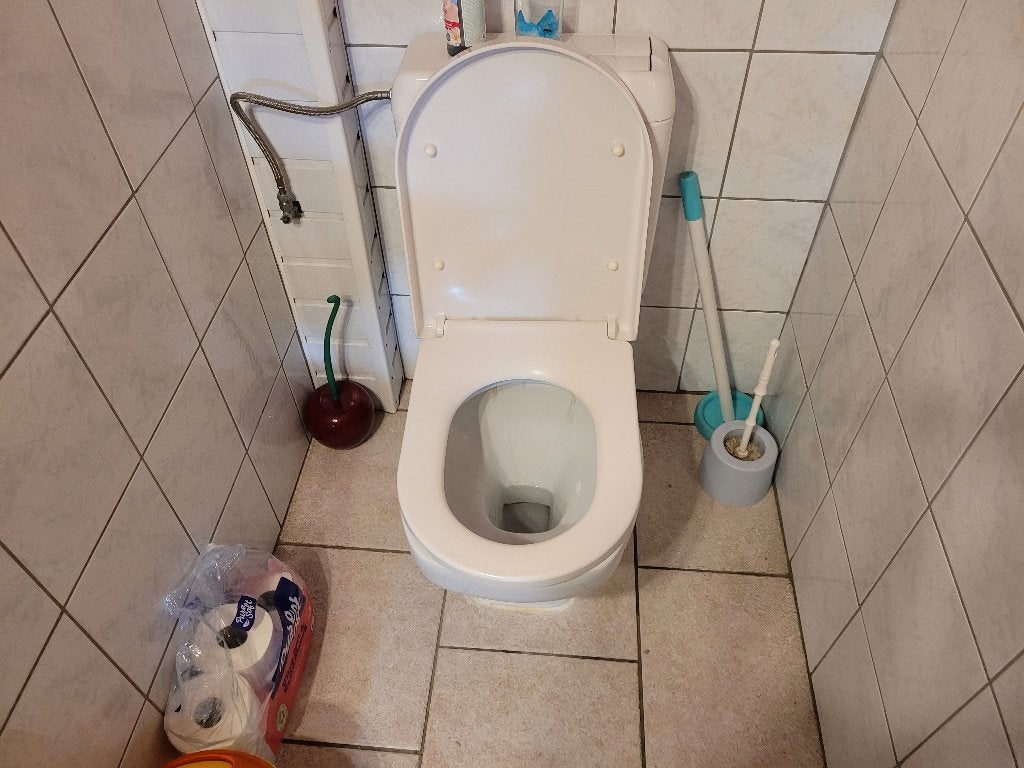 WC complet à poser avec chasse d'eau économique double débit, Bricolage & Construction, Sanitaire, Enlèvement, Utilisé