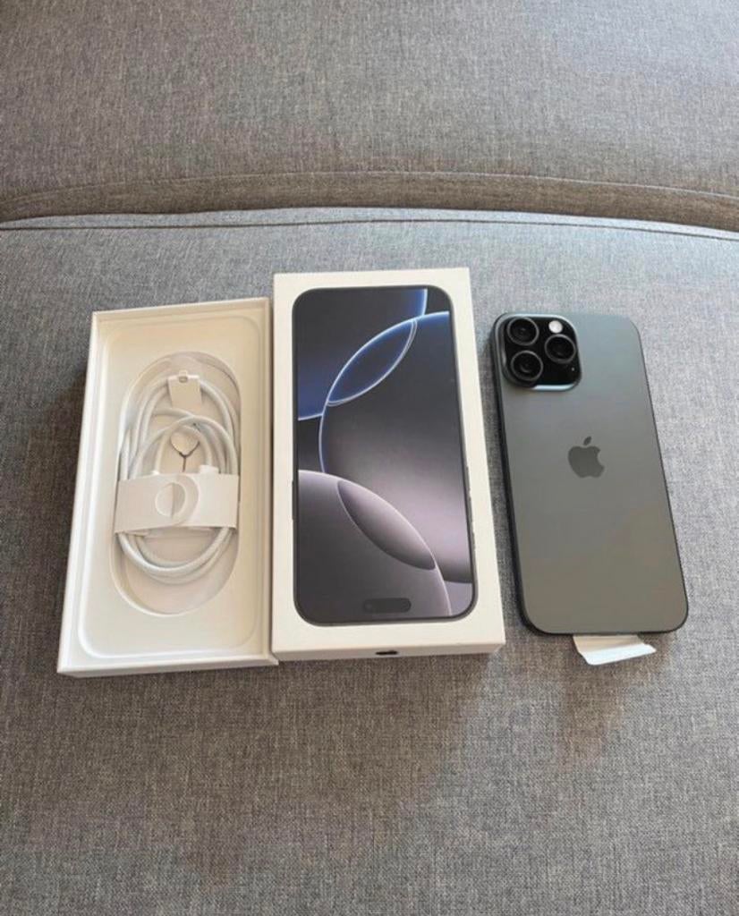 Iphone 16 prox max, Enlèvement ou Envoi, IPhone 16, Comme neuf, Noir