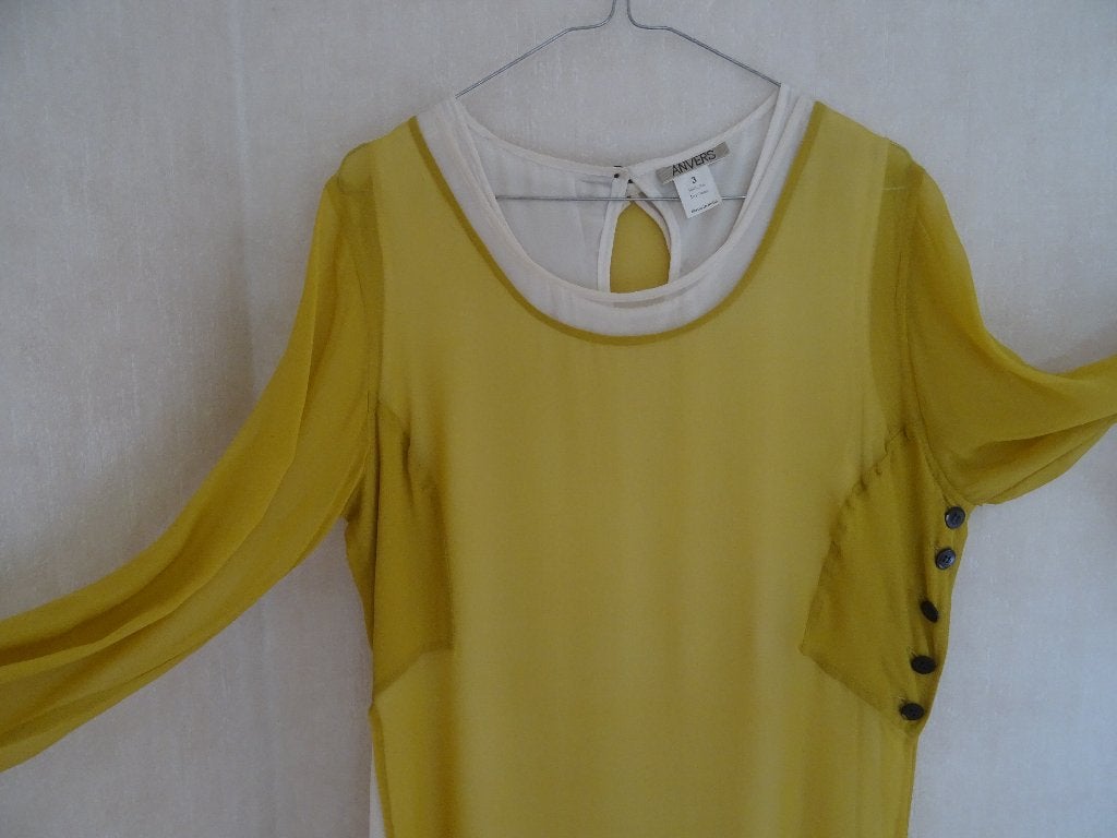ROBE en SOIE   T. 38, Vêtements | Femmes, Robes, Enlèvement ou Envoi, Comme neuf, Blanc