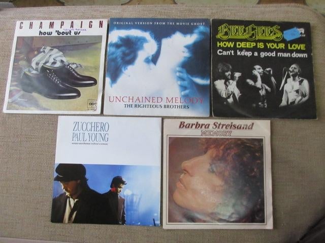 Lot 5x Vynils 45t English vertraagt VG+ to Mint-, Gebruikt, 7 inch, Single, Ophalen of Verzenden