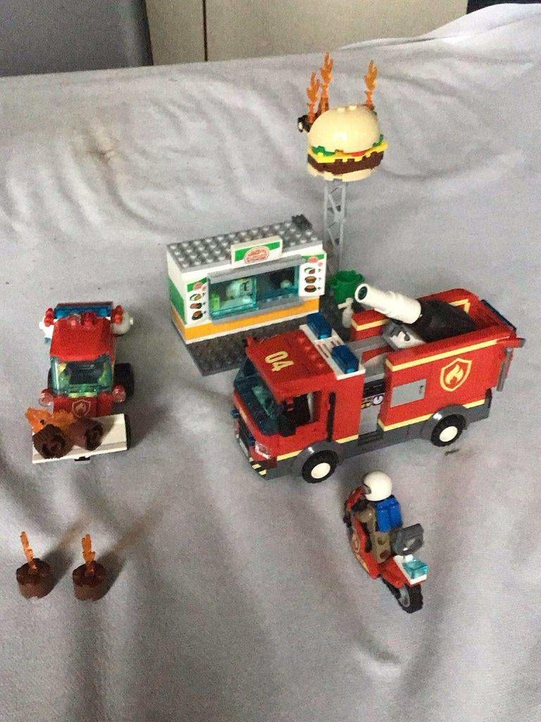 Lego City brand bij het hamburgersrestaurant 60214, Ophalen, Zo goed als nieuw, Complete set, Lego