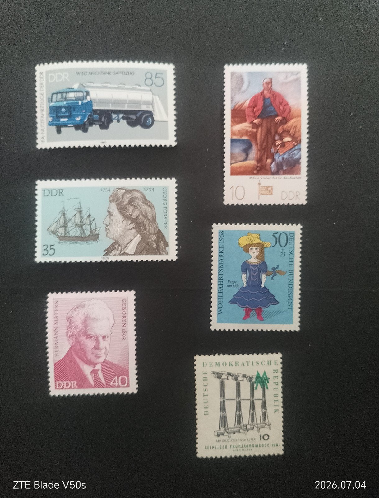 +-140 timbres postfrisch Histoire, Enlèvement ou Envoi