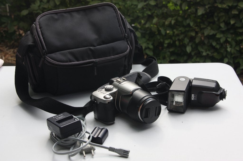 fototoestel Panasonic Lumix en tas, Enlèvement, Comme neuf