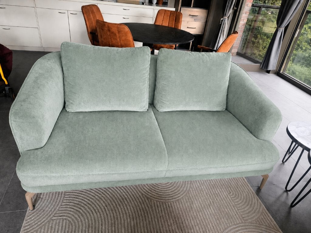 Mooie grijs/ mint groene tweezit, Huis en Inrichting, Ophalen, Nieuw, Tweepersoons