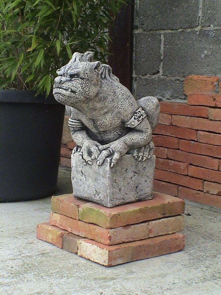 Gargoyle tuinbeeld, Tuin en Terras, Ophalen, Nieuw, Steen, Dierenbeeld
