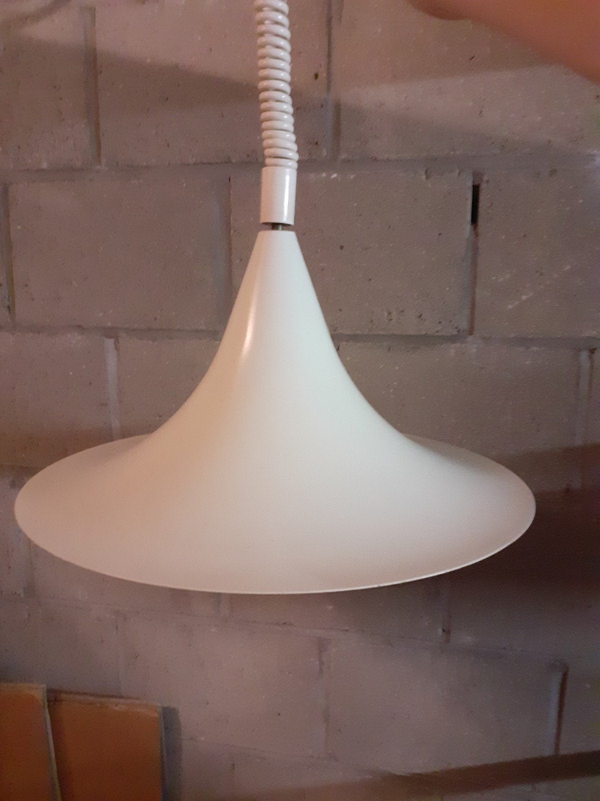 Vintage hanglamp met treksnoer, Huis en Inrichting, Lampen | Hanglampen, Ophalen