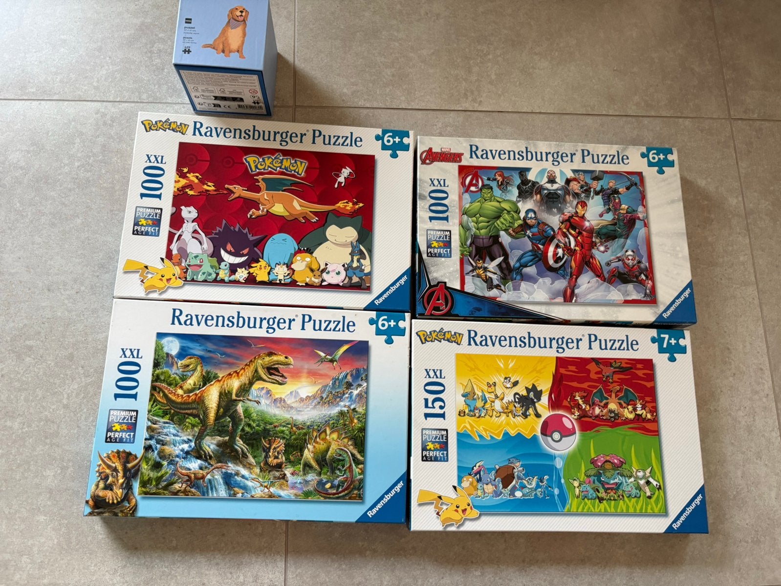 4 Ravensburgze puzzles, 1 van Hema, Hobby & Loisirs créatifs, Sport cérébral & Puzzles, Enlèvement, Comme neuf