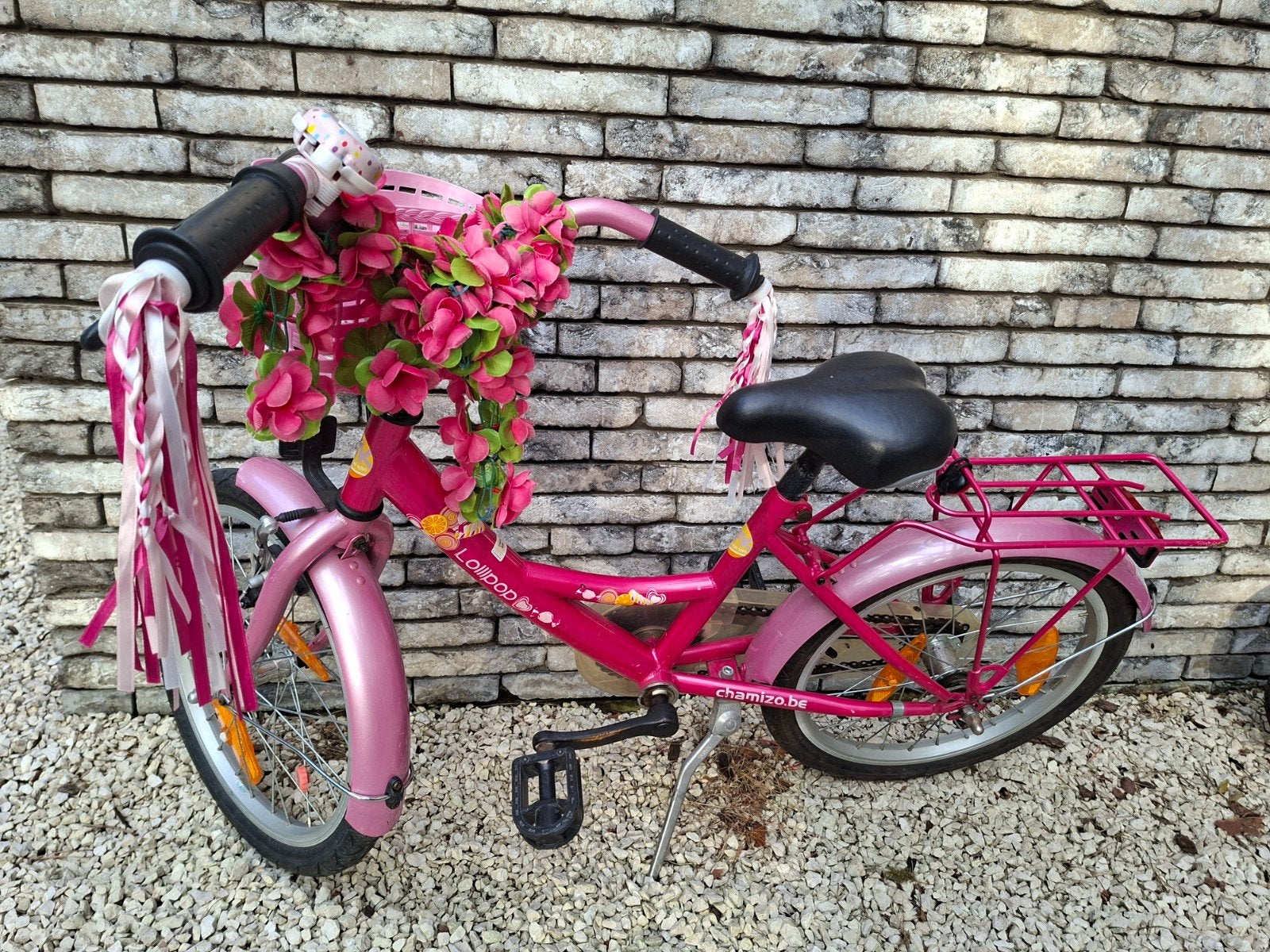 Te koop: kinderfiets 18 inch (5-7 jaar)., Fietsen en Brommers, Ophalen, Gebruikt, Terugtraprem, 18 inch