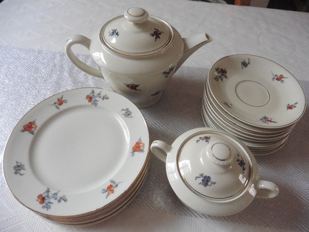 Set van verschillende stukken vintage Zwitsers serviesgoed, Antiek en Kunst, Ophalen