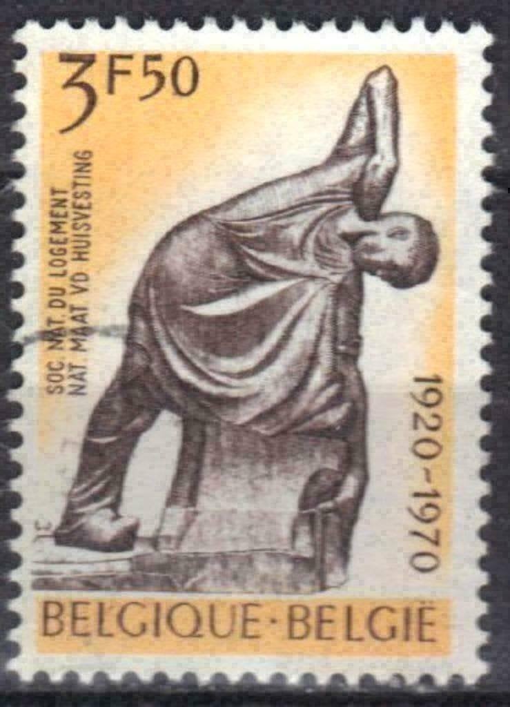Belgie 1970 - Yvert/OBP 1554 - 50 jaar Huisvesting (ST), Verzenden, Gestempeld, Gestempeld