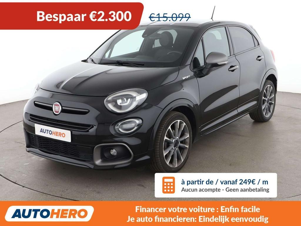 Fiat 500X 1.6 M-Jet Sport (bj 2021), Auto's, Voorwielaandrijving, Gebruikt, 500X, Zwart
