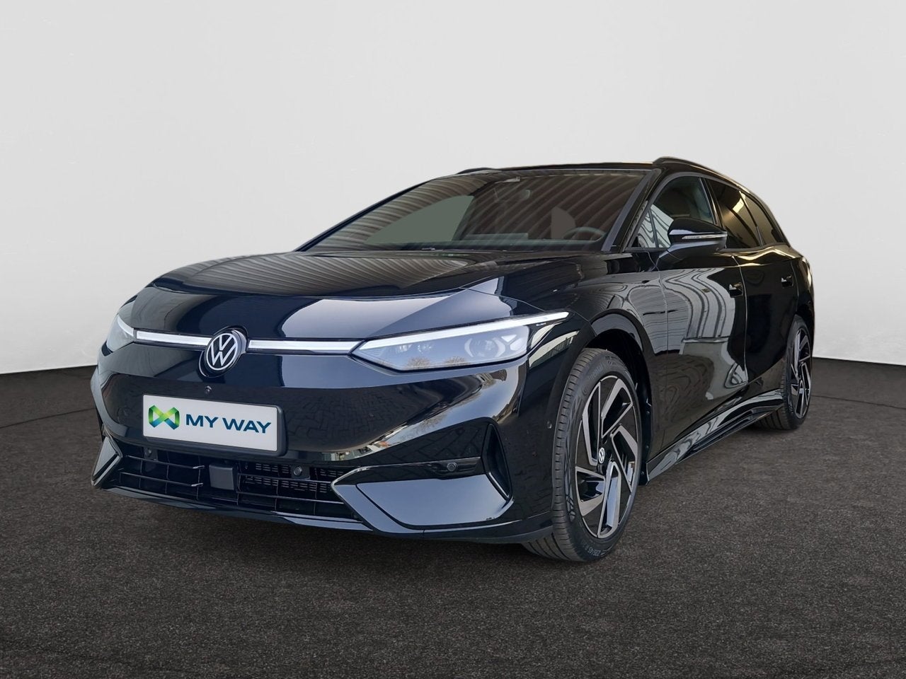 Volkswagen ID.7 Tourer PRO BUSINESS SPORT - 77 KWH - 286 PK, Auto's, Automaat, Zwart, Elektrisch, Break
