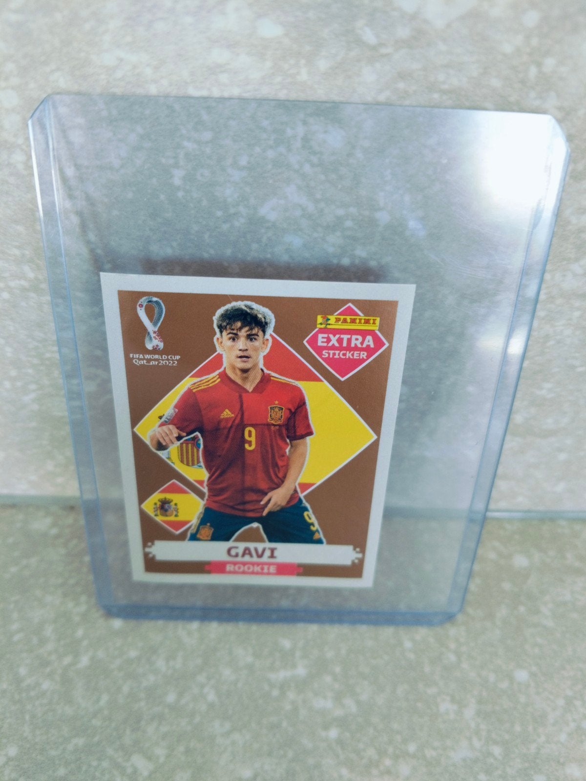 Panini extra sticker WK Qatar 2022 Gavi Spanje brons, Verzamelen, Ophalen of Verzenden