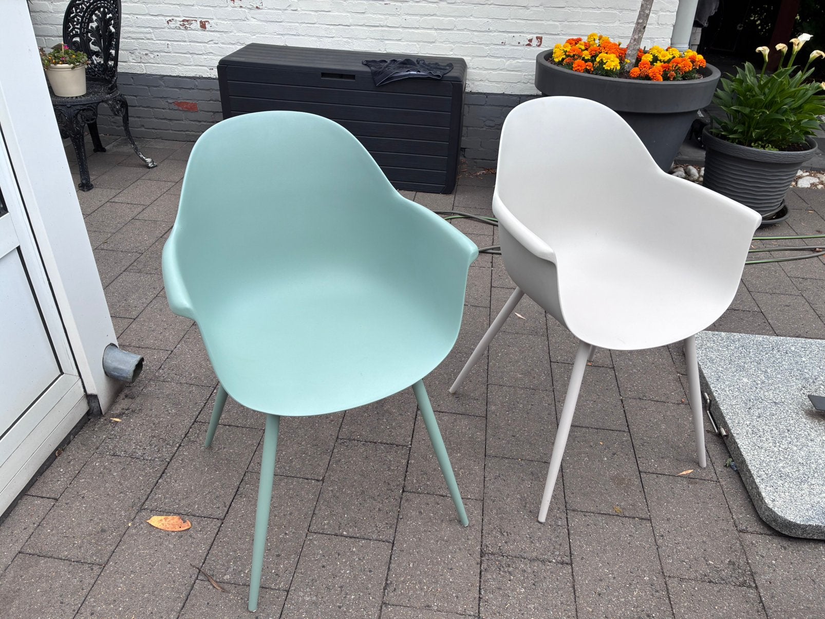 8 tuin(kuip)stoelen, Ophalen, Zo goed als nieuw