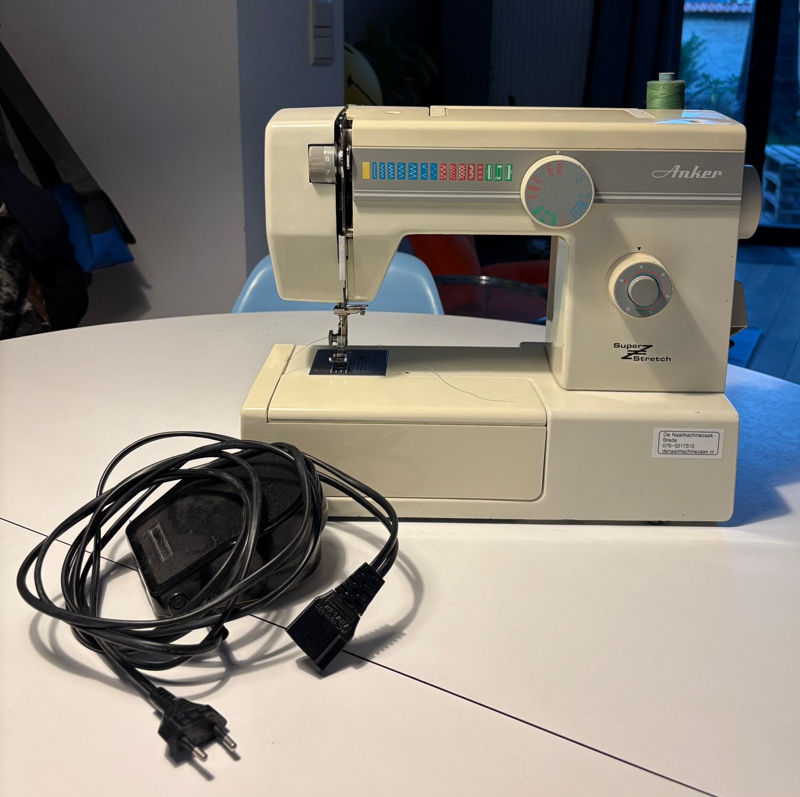 Anker Super Z Stretch model 225, Ophalen, Zo goed als nieuw, Naaimachine