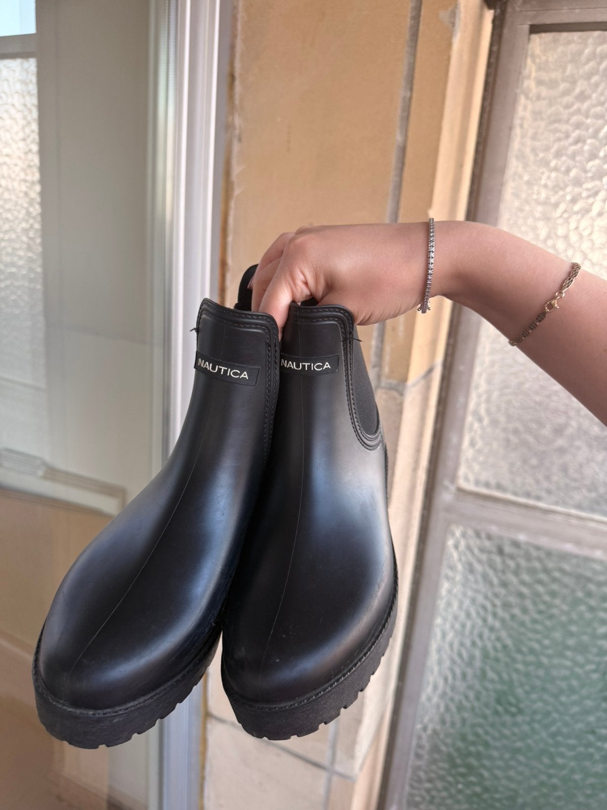 Nautica Black Chelsea Rain Boots – EU 38, Animaux & Accessoires, Vêtements d'équitation, Enlèvement, Comme neuf