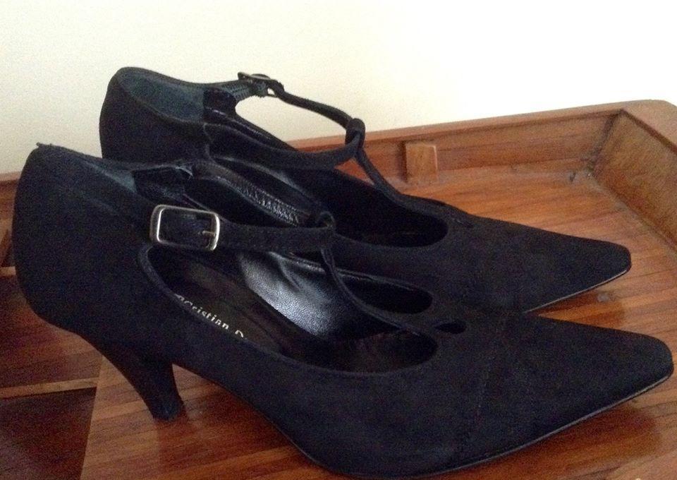 Chaussures daim à talon Cristian Daniel p. 37.5, Vêtements | Femmes, Enlèvement ou Envoi, Noir