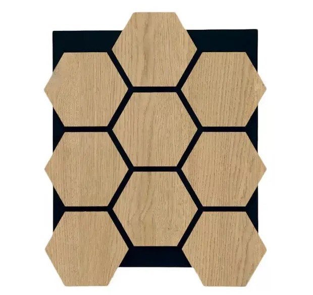 Wandpanelen hexagon 80x65 PVC met Isolatie, Ophalen, 65 cm, Nieuw, Wandbord of Wandpaneel