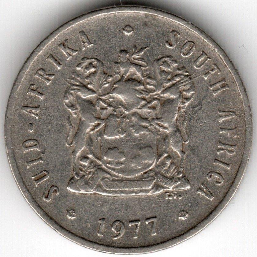 Zuid-Afrika : 5 Cents 1977 KM#84 Ref 16248, Postzegels en Munten, Munten | Afrika, Ophalen of Verzenden, Zuid-Afrika, Losse munt