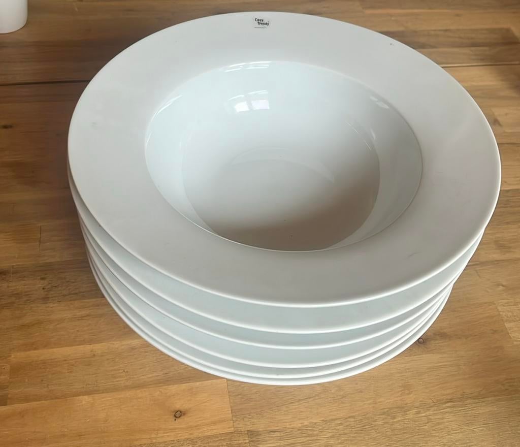 Set van 6 diepe kreeftborden, Ophalen, Zo goed als nieuw